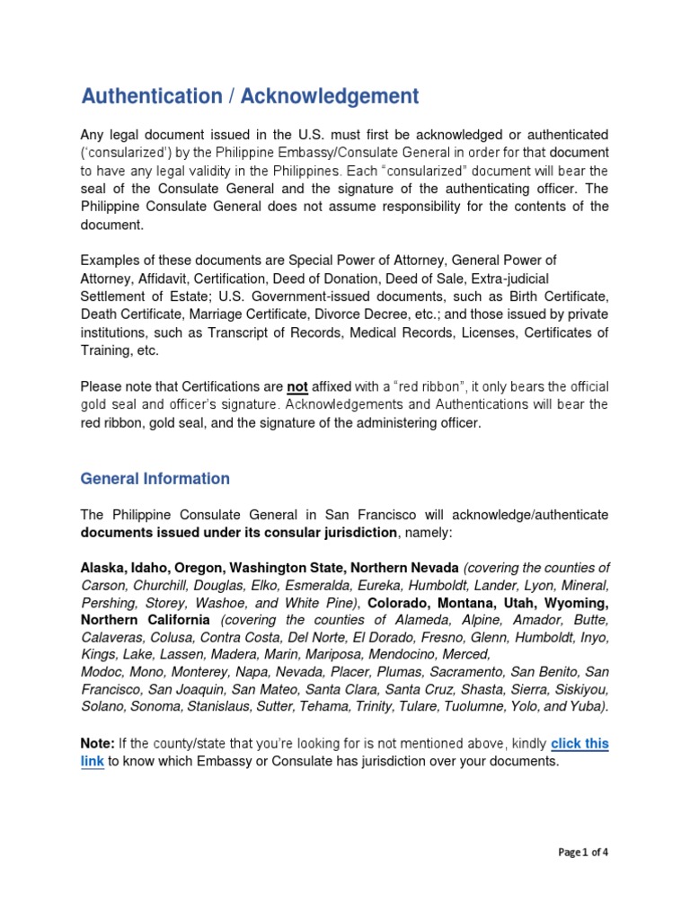 Consularization Process for Legal Documents | PDF | Notary Public ...