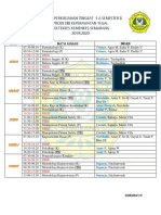 JADWALSEMESTER 2 Poltekkes Kemenkes Semarang