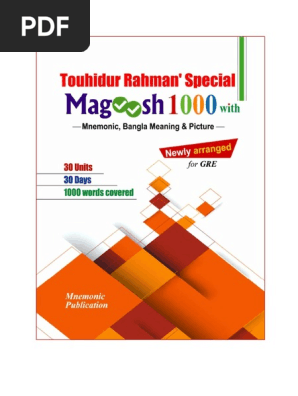 Magoosh 1000 By Touhidur Rahman Pdf Business