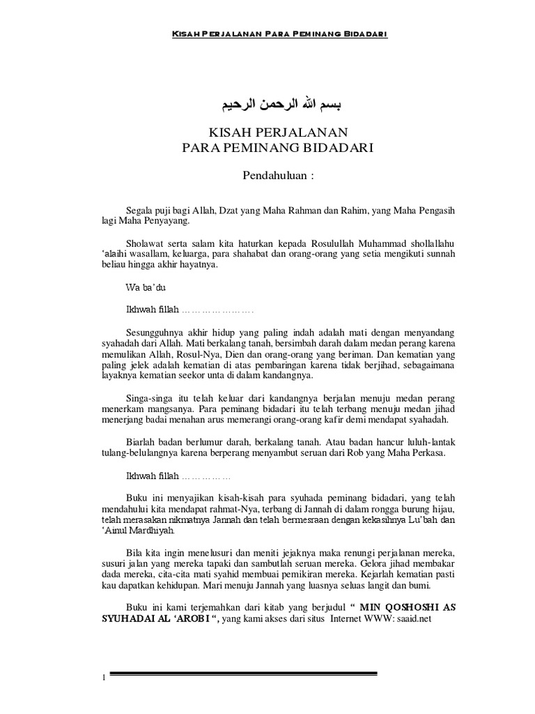 Kumpulan Kisah Syuhada Bi Idznillah PDF | PDF