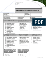 Drill Reporting Form Green School