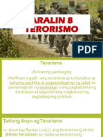 Aralin 8 Terorismo