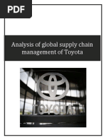 SCM REPORT On TOYOTA