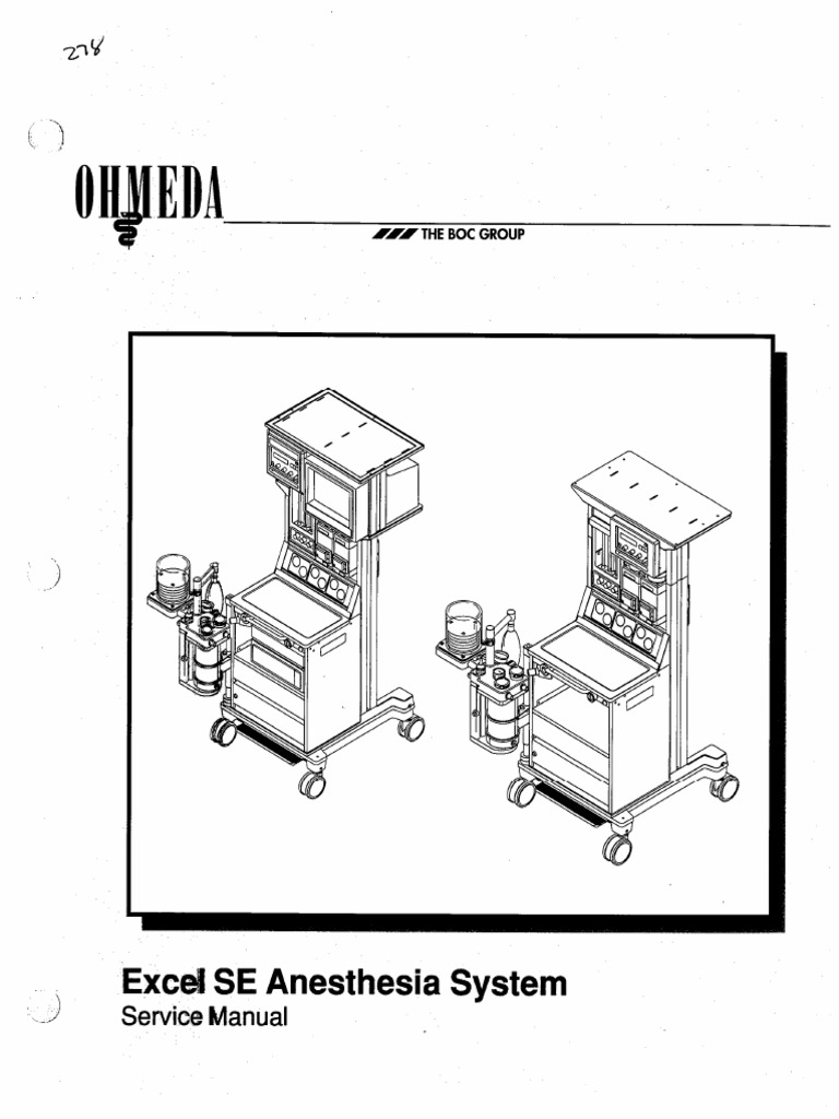 Datex Ohmeda Excel 210 Se Service Manual PDF PDF