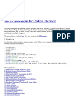 Top 10 Algorithms For Coding Interview PDF