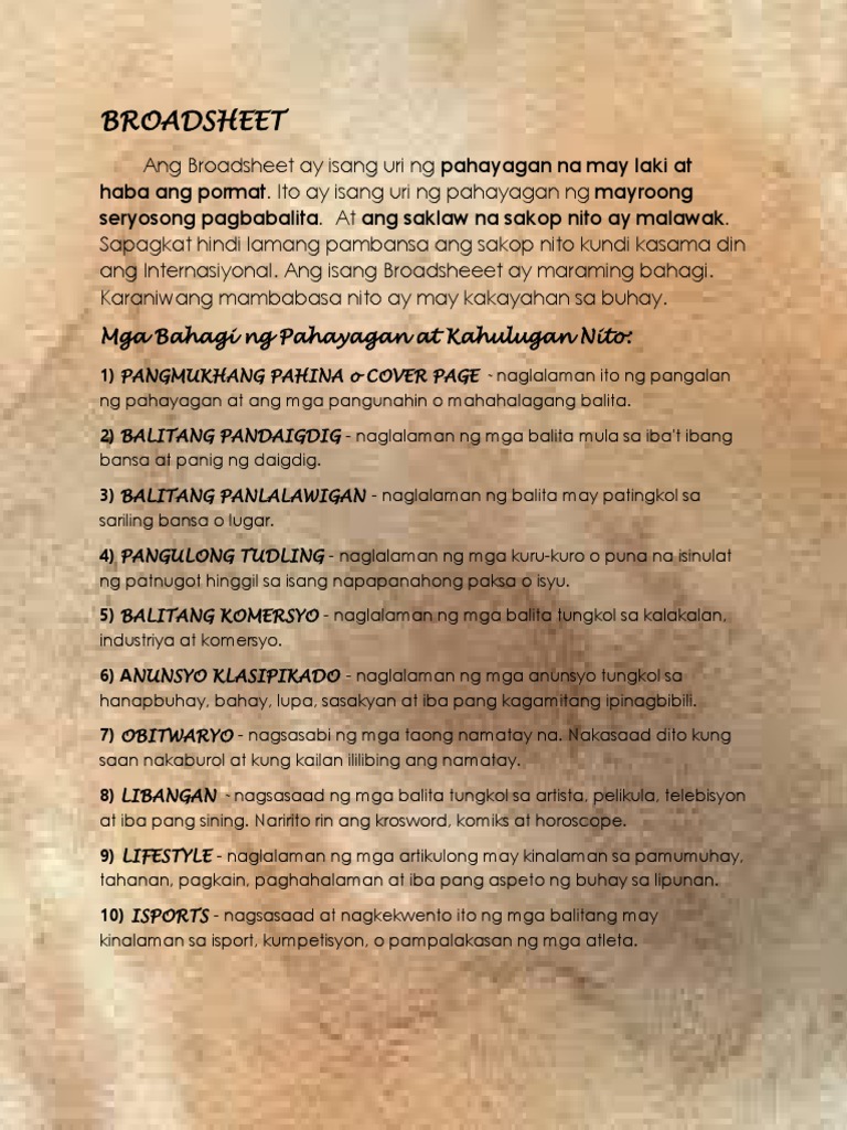 BROADSHEET | PDF