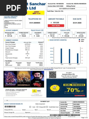 Postpaid bill
