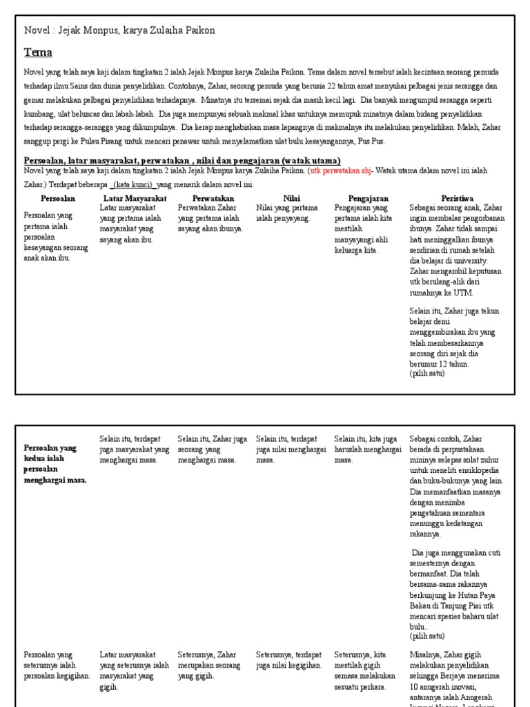 Jawapan Menjawab Soalan Novel Jejak Monpus Pdf