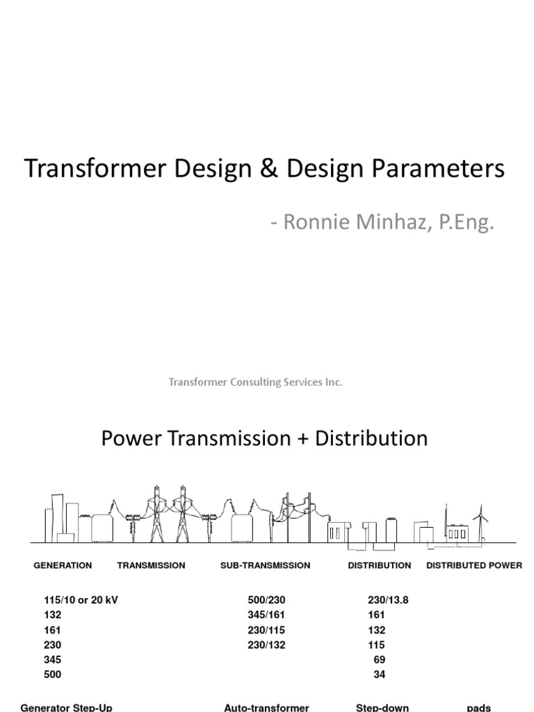 Transformer Design and Design Parameters PDF | PDF | Transformer ...