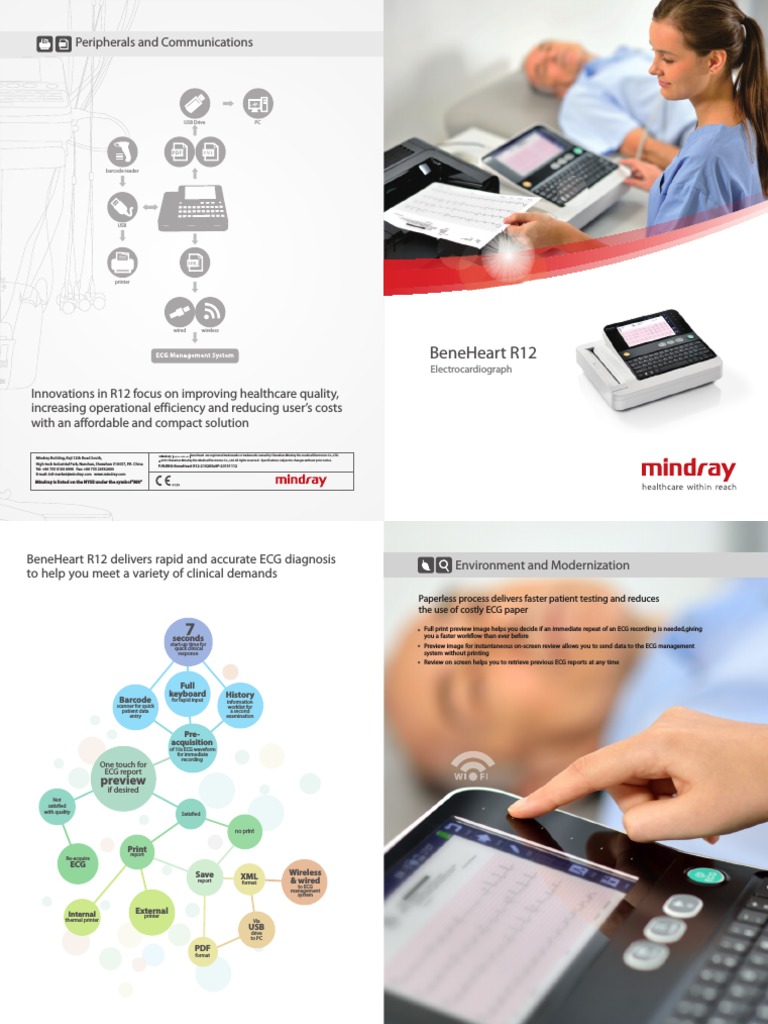 BeneHeart R12 ECG Machine Overview | PDF | Electrocardiography ...