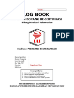 BORANG LOG BOOK RESERTIFIKASI UNTUK PBF (VERSI 2.0) - share