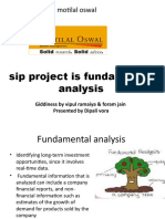 Motilal Oswal: Sip Project Is Fundamental Analysis