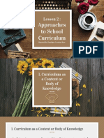 Approaches to Curriculum Content