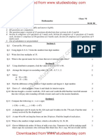 CBSE Class 6 Mathematics Sample Paper Set B - 0