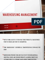 WAREHOUSING MANAGEMENT RInkal.ppt