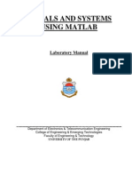 MATLAB (Lab Manuals)