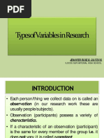 Types of Variables