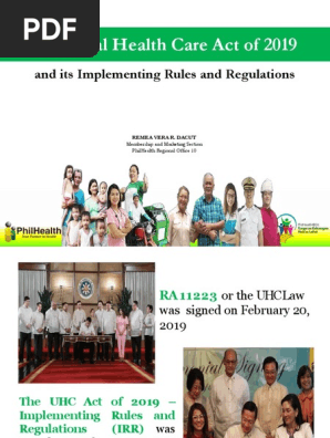 RA 11223 (UHC Act) For Stakeholders - 1 PDF | PDF | Health  