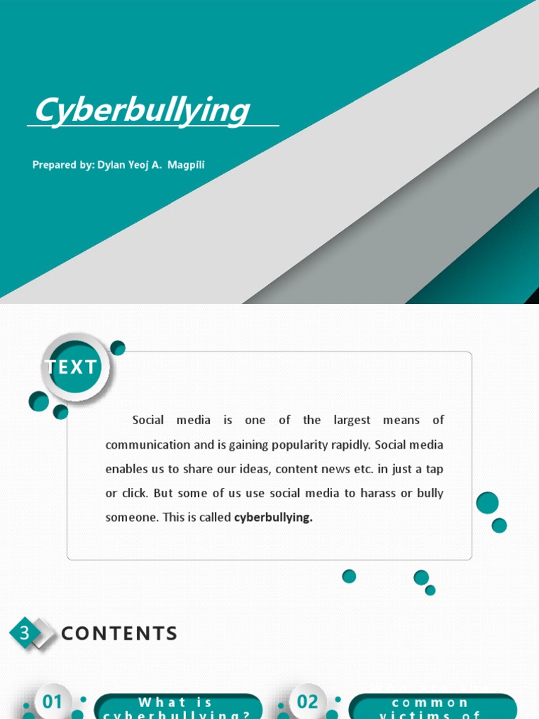 Understanding Cyberbullying and Prevention | PDF | Cyberbullying | Bullying