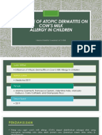 Influence of Atopic Dermatitis On Cow's Milk