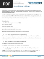 Lab 03 - Names, Bindings and Scopes (Answers) PDF