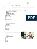 Quiz_Daily Test Unit 1, 2 and 3