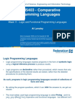 Week 11 - Logic Programming Languages