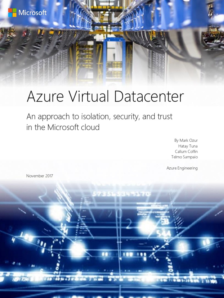 Azure Virtual Datacenter – Virtual Datacenter Tour – LUPU