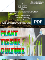 Plant Tissue Culture (Pharmacognosy)
