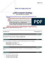 Computer Graphics - CS602 Fall 2004 Final Term Paper.pdf