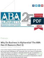alpharetta business association - why do business in alpharetta  the aba has 25 reasons  part 5 