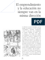 El Emprendimiento y La Educación No Siempre Van en La Misma Dirección