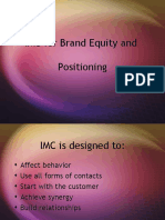 Brand Equity and Positioning