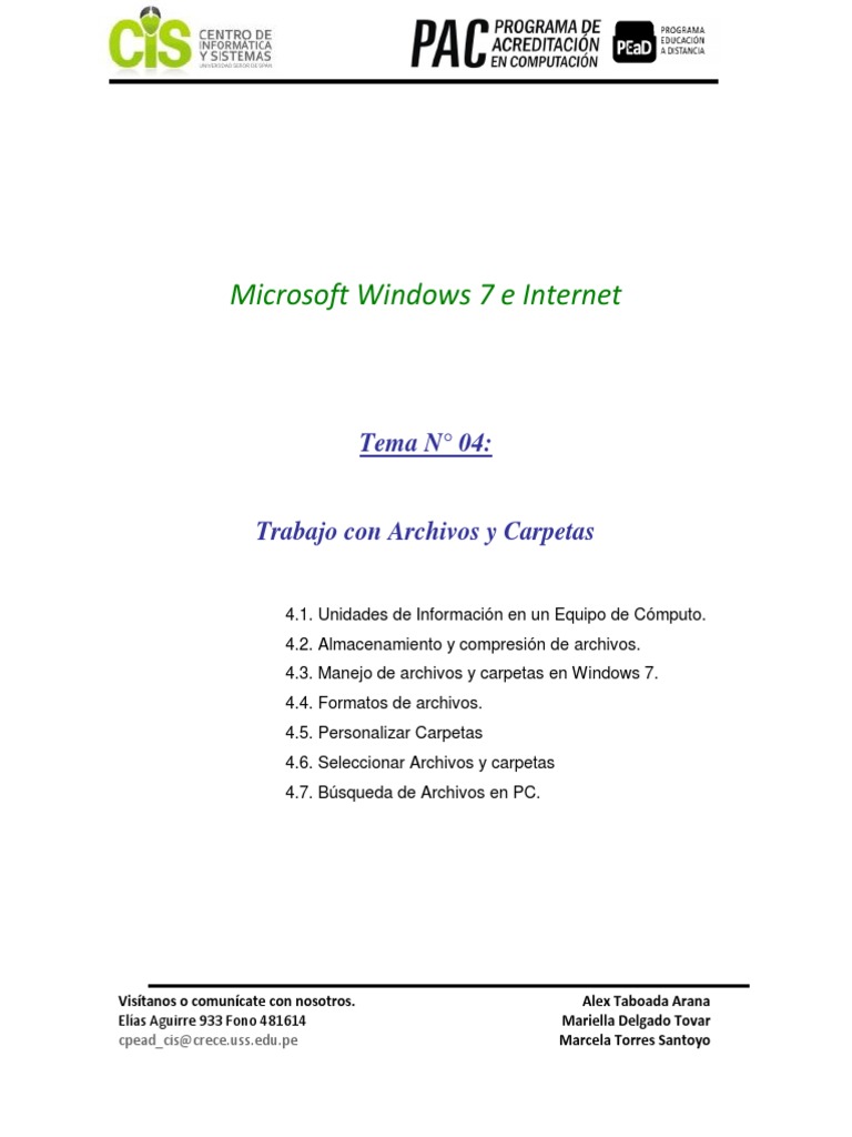 Sesion 02 | PDF | Archivo de computadora | Ventana (informática)