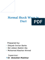 Normal Shock Wave in Duct