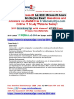 Jan-2019-Braindump2go New AZ-300 Dumps With PDF and VCE 115Q Free Share (Case Study 3-4)