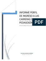 Anexo N°2 Informe Perfil de Ingreso UNAP