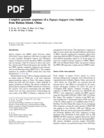 Download Complete Genomic Sequence of a Papaya Ringspot Virus Isolate by hanchan_90 SN44215672 doc pdf