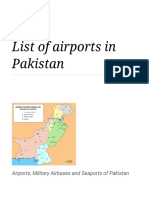 List of Airports in Pakistan - Wikipedia