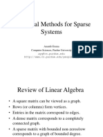 Numerical Methods Sparse Systems Graph Partitioning Parallelization