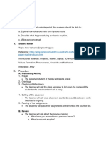 Principles of Teaching - Lesson Plan - Howvolcanoerupt