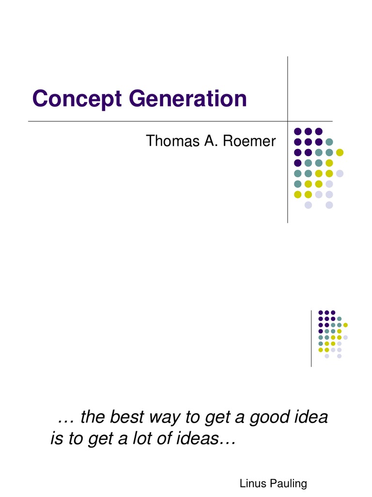 Concept Generation for Product Development | PDF | Nature