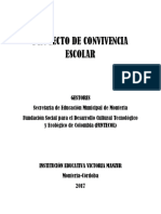 PROYECTO Convivencia Escolar IEVMZ