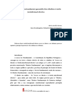 O Direito À Tutela Jurisdicional Efetiva À Luz Da Constiutição Maria Amália Santos