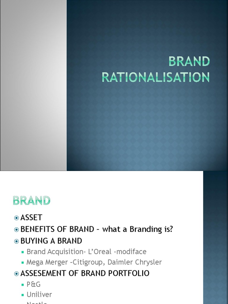 Brand Rationalisation | PDF | Nestlé | Brand