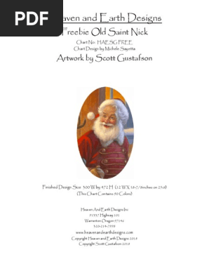 Freebie Old Saint Nick Chart Pack Pdf Textiles Nature