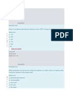 OSPF default admin distance, static route tuning, primary backup ISP routing