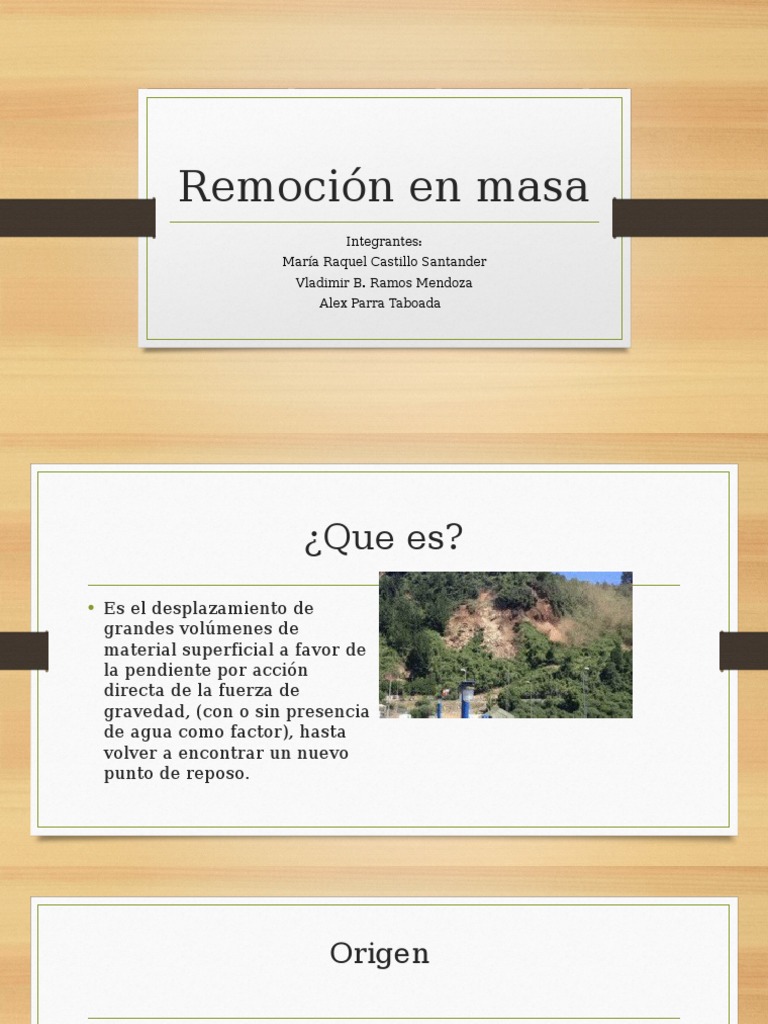 Remoción en Masa: Tipos y Factores | PDF | Falla (geología) | Tierra