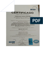 Certificado Thermtronic