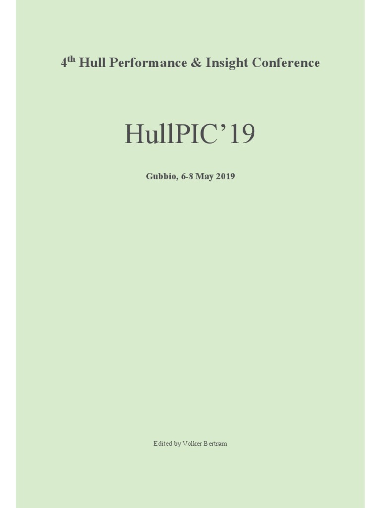 Hull Performance and Insight Conference PDF | PDF | Computational Fluid ...